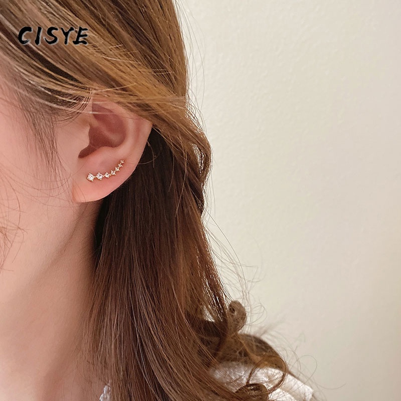 Đôi Khuyên Tai Dài Hình Ngôi Sao Đính Đá Thời Trang Cho Nữ