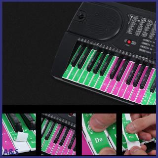 Set 61 sticker dán phân biệt nốt nhạc cho bàn phím piano