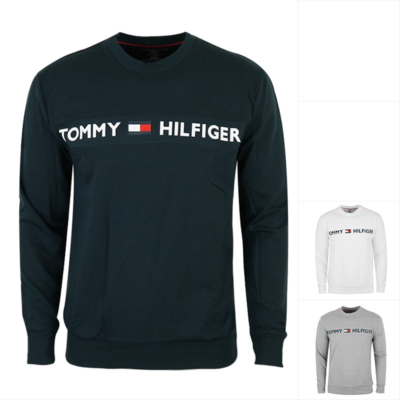 Áo Thun Tay Dài Chui Đầu In logo Tommy Thời Trang Cho Nam