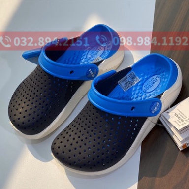 dép cross cho béFREESHIPdép cross cho bé họa tiết xanh dương lưới đậm SHINCR6YHN1 tặng thêm 6 sticker cross