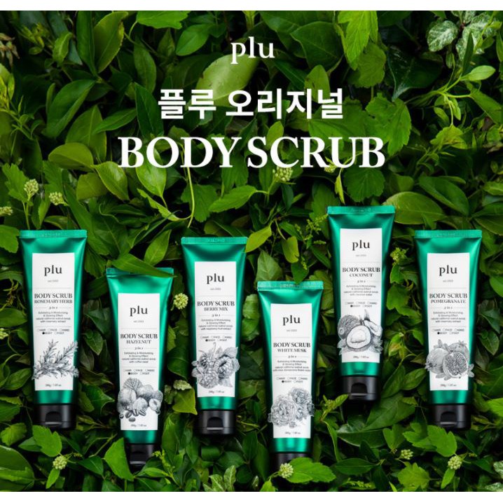 TẨY TẾ BÀO CHẾT BODY CHIẾT XUẤT TỪ THIÊN NHIÊN PLU BODY SCRUB 200G CHÍNH HÃNG - 9908