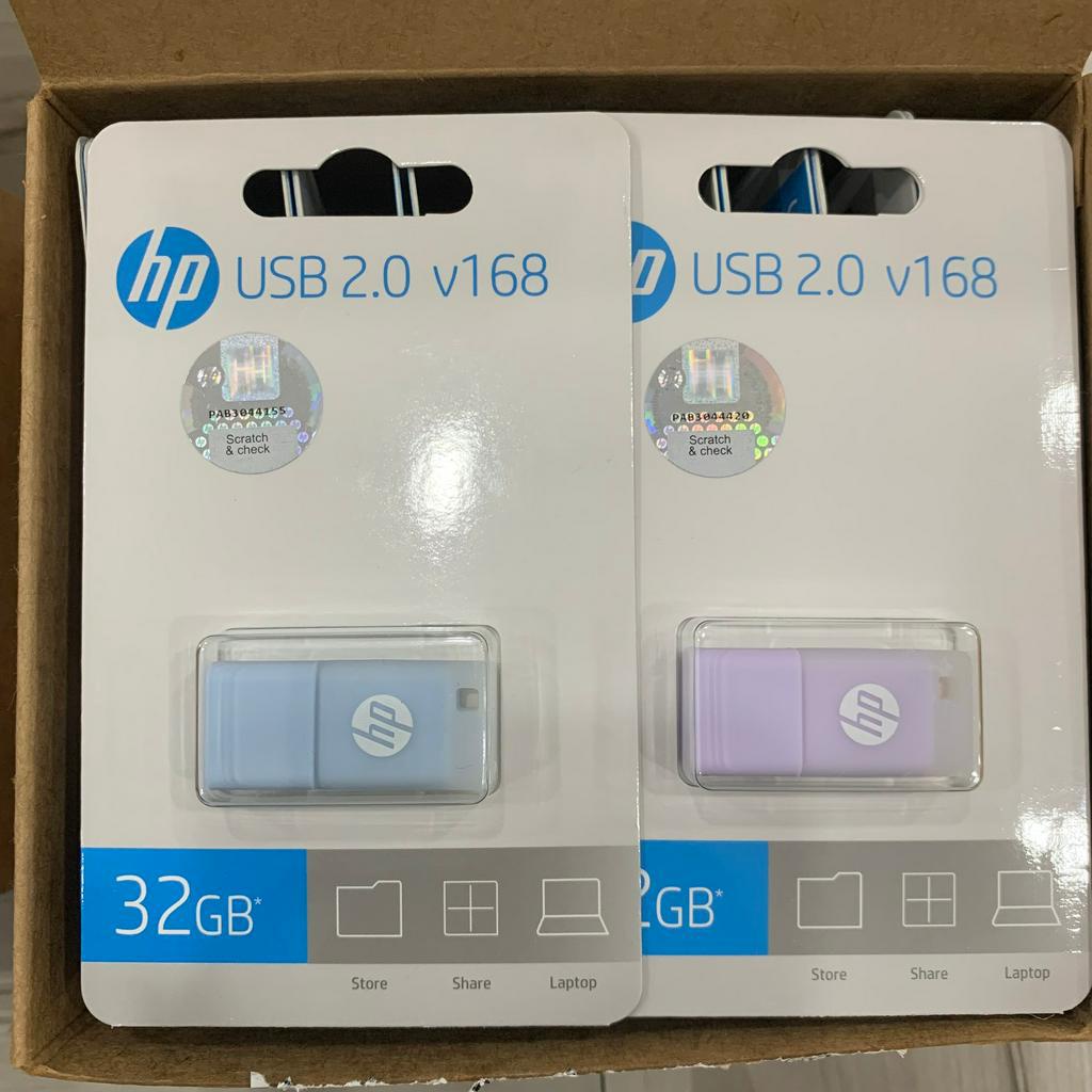 USB 32GB Flash HP v168 USB 2.0, Thiết Kế Nhỏ Gọn, Bảo Hành 2 Năm