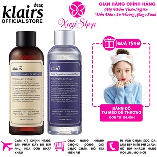 Nước hoa hồng Klairs Supple Preparation Facial Toner Klairs 180ml Auth Hàn Quốc