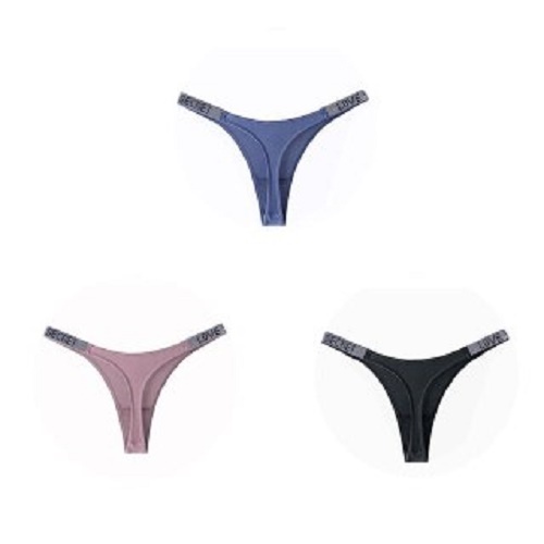 Quần lót nữ lọt khe lụa đẹp dây hông đính đá sexy gợi cảm cao cấp SILKCHIP 1233