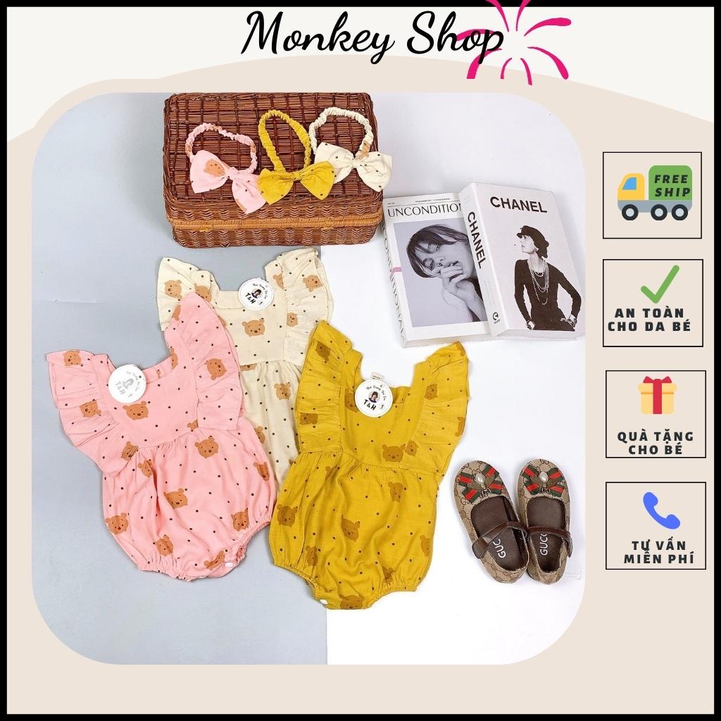 Set Body chip cánh tiên cho bé gái, áo váy, áo liền quần Monkey shop