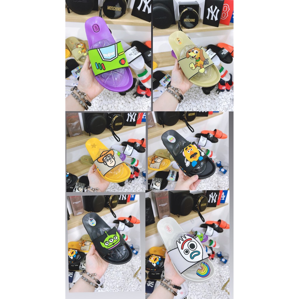 DÉP SPAO x TOYSTORY UNISEX CHÍNH HÃNG CỦA HÀN - DÉP CAO SU QUAI NGANG ÊM NHẸ BỀN BỈ