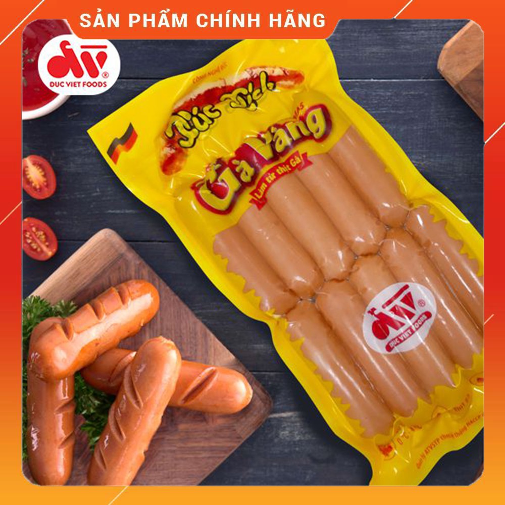  Xúc xích Gà Romas Đức Việt, Gói 500gr (10 cây). Date luôn mới