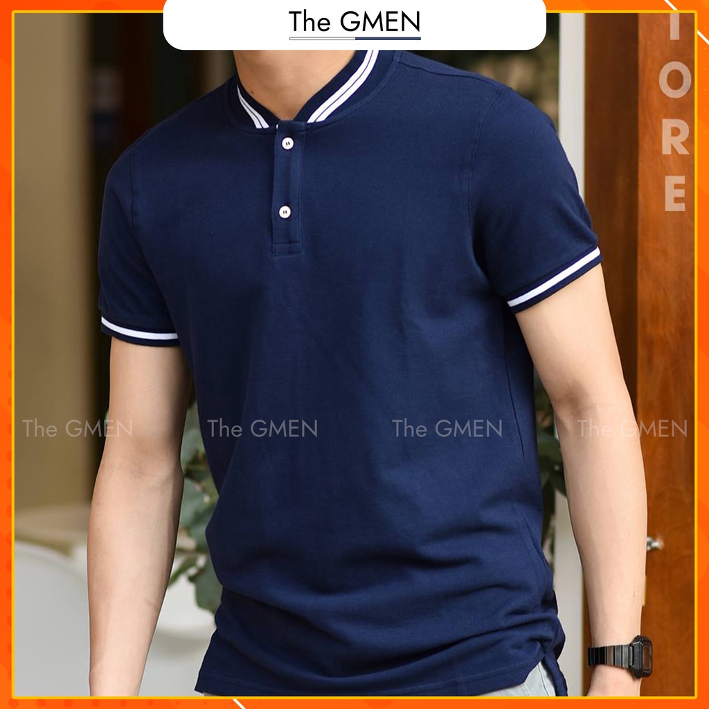 Áo Polo nam The GMEN Jules Polo Shirt chất liệu cotton đẹp có cổ hàng nút cao cấp