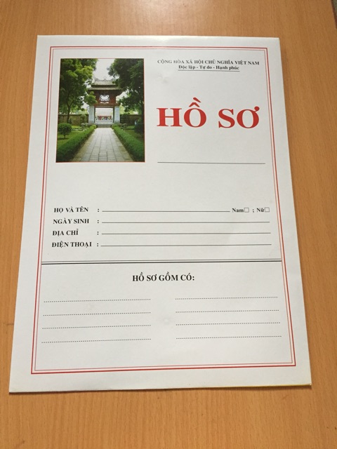 Bộ hồ sơ xin việc loại đẹp có ruột