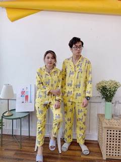 PIJAMA BỘ THÔ TAY DÀI QUẦN DÀI