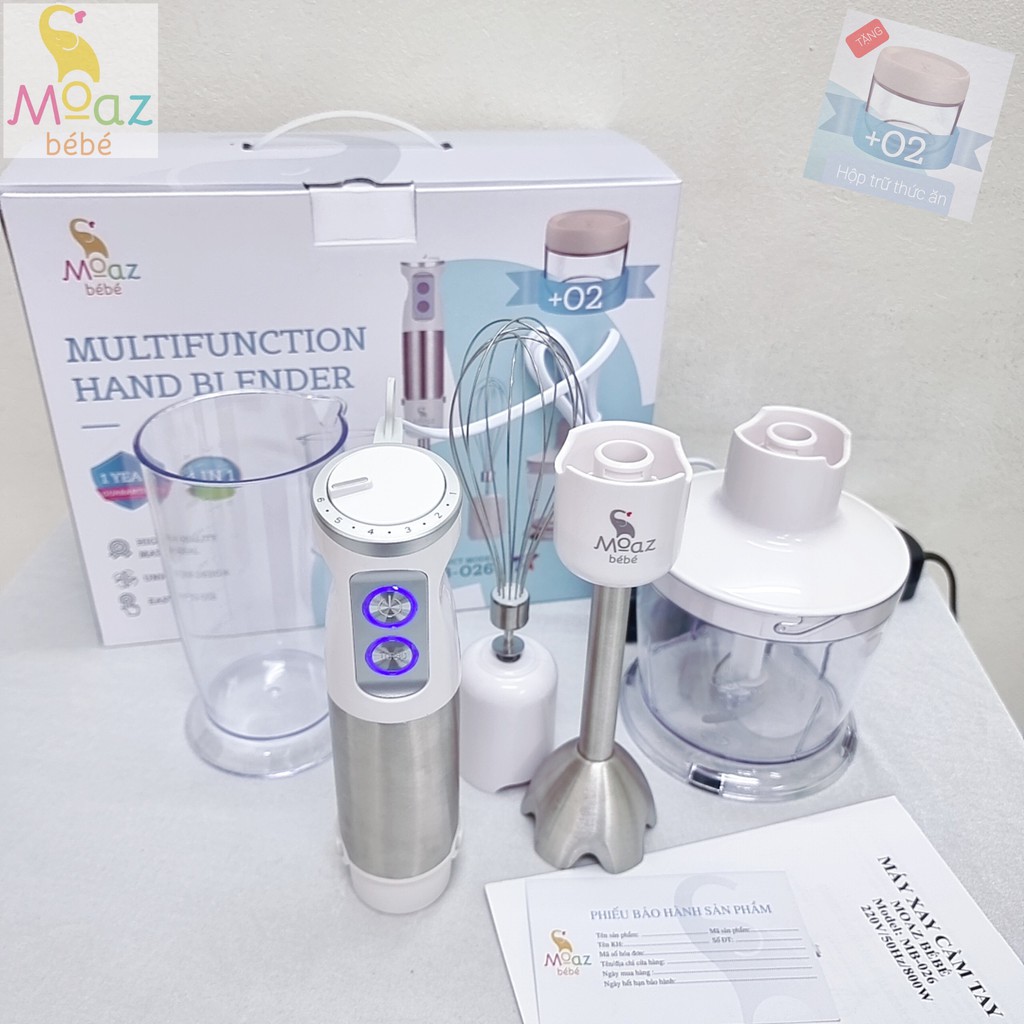 Máy xay cầm tay đa năng Moazbebe Mb-026