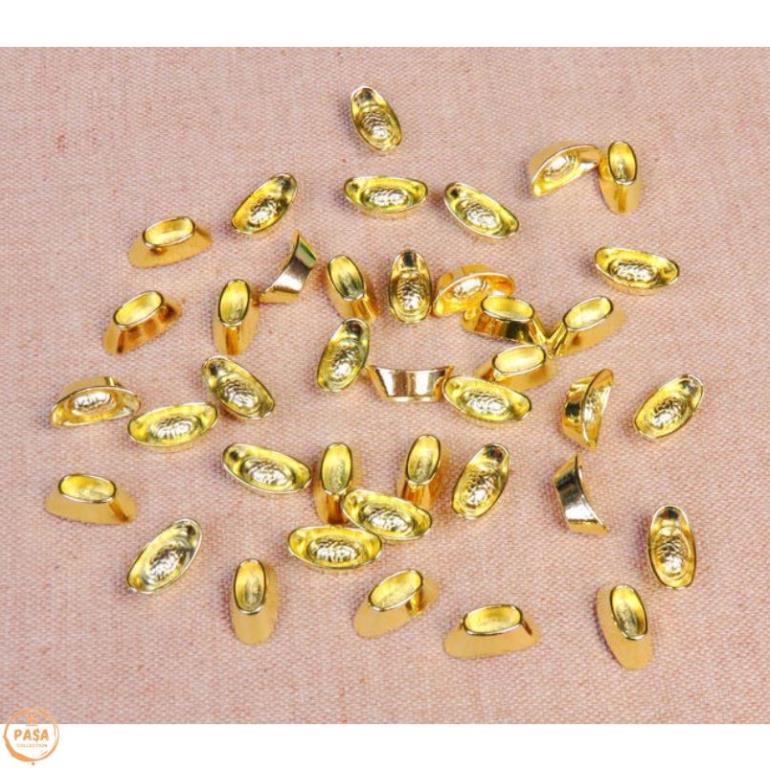 Combo 3 Thỏi vàng Thần Tài KIM NGUYÊN BẢO cỡ 2.8cm , phong thủy hút tài nạp lộc, giàu sang, no đủ...