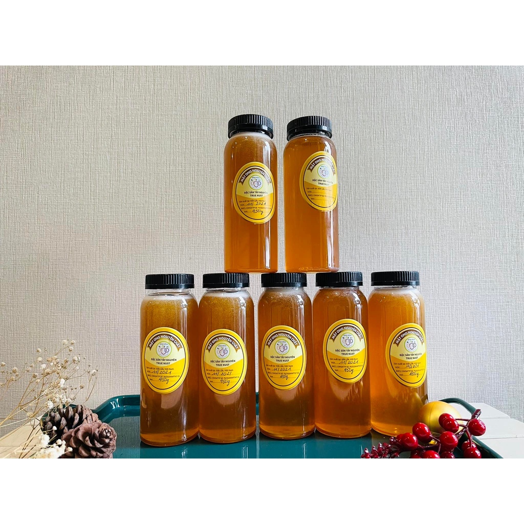 Mật ong  nguyên chất hoa cà phê Đặc sản Tây Nguyên True Nuts - nguyên chất 100% bao test