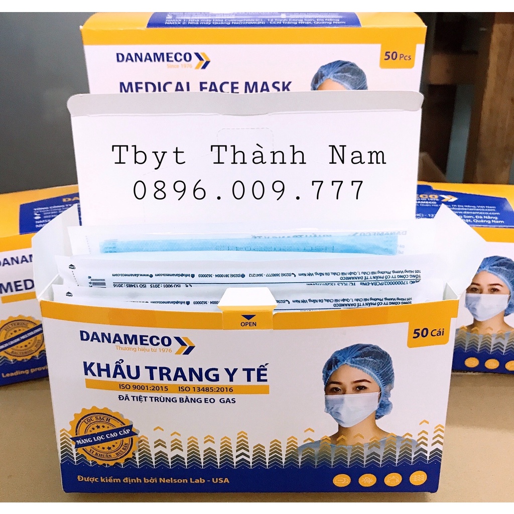 1CHIẾC/BAO NILON KHẨU TRANG Y TẾ TIỆT TRÙNG TỪNG CHIẾC DANAMECO