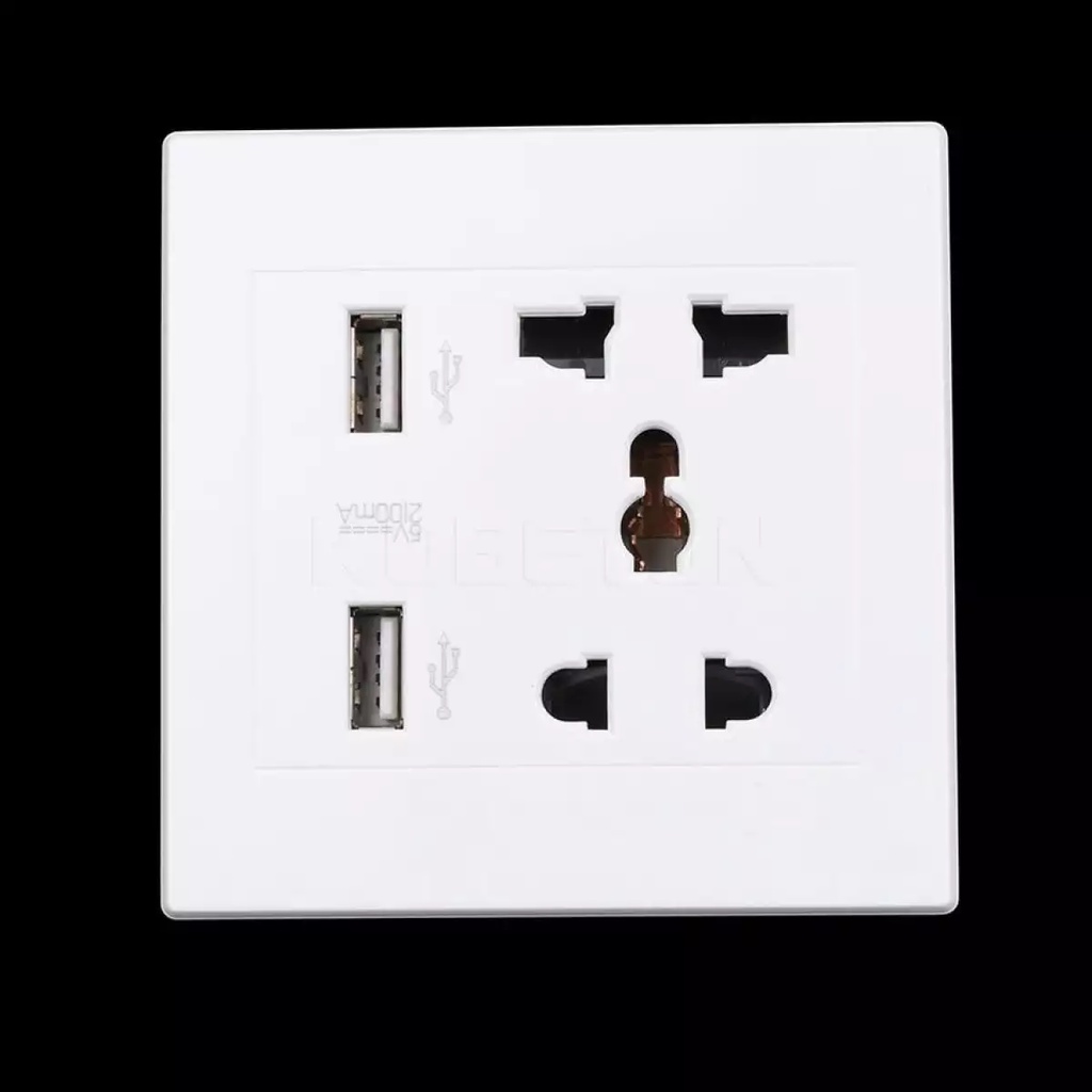 Ổ cắm điện thông minh tích hợp 02 cổng sạc Máy tính bảng, Điện thoại USB