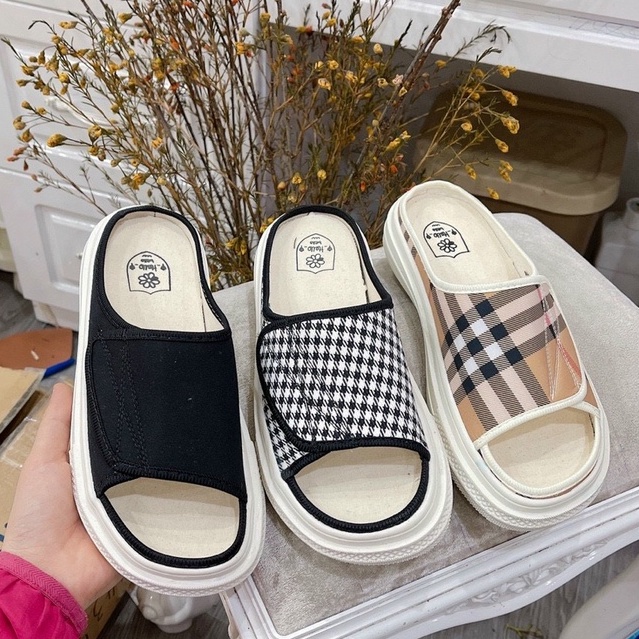 Dép Quai Ngang Đế Bánh Mì Kiểu Dáng Dán Siêu Hót