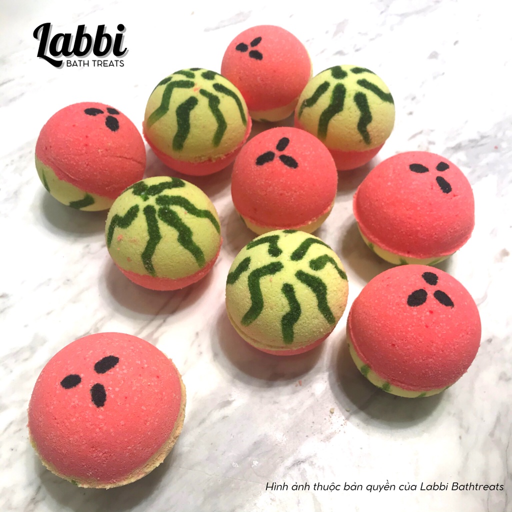 WATERMELON [Labbi] Bath bomb / Viên sủi bồn tắm / Bom tắm