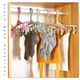 Móc Phơi Đồ 8 Kẹp Thông Minh