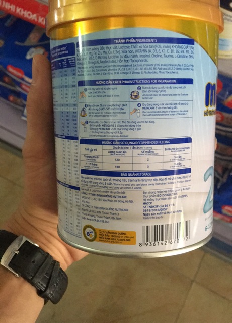 sữa meta care 2 400g