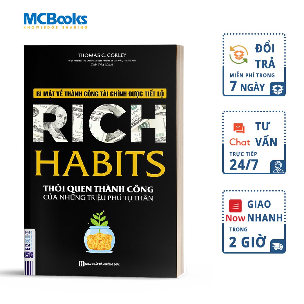 Sách - Rich Habit - Thói Quen Thành Công Của Những Triệu Phú Tự Thân - Bizbooks