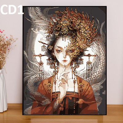 [Ord 10-15 NGÀY VỀ HÀNG] Tranh tô màu theo số - Hình cô gái | BigBuy360 - bigbuy360.vn