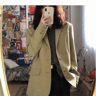 (Hàng có sẵn) Siêu phẩm Áo Blazer màu xanh mẫu mới (loại 3 cúc)