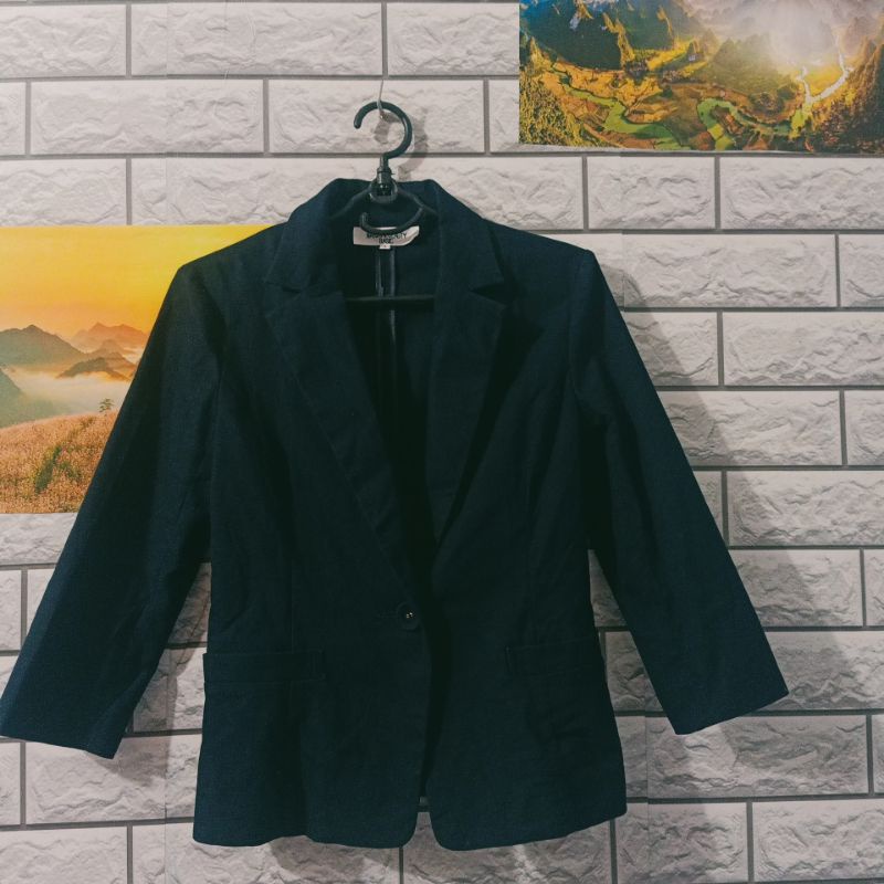 Áo vest nữ Blazer màu xanh đen rất xinh size S M HÀNG secondhand Japan
