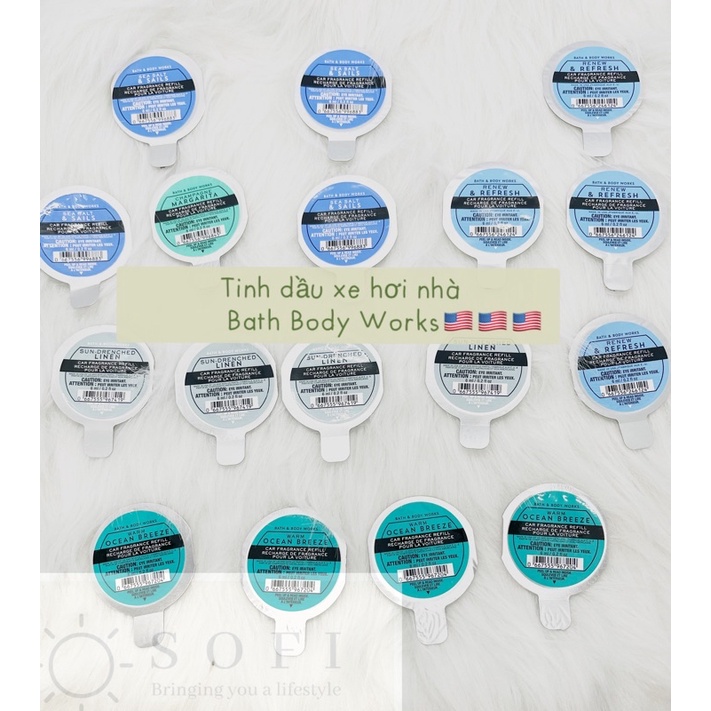 [CẬP NHẬT MẪU LIÊN TỤC] Tinh dầu thơm ô tô  xe hơi - Kẹp tinh dầu Bath and Body Works- Car Fragrance/ Vent/clip | BigBuy360 - bigbuy360.vn