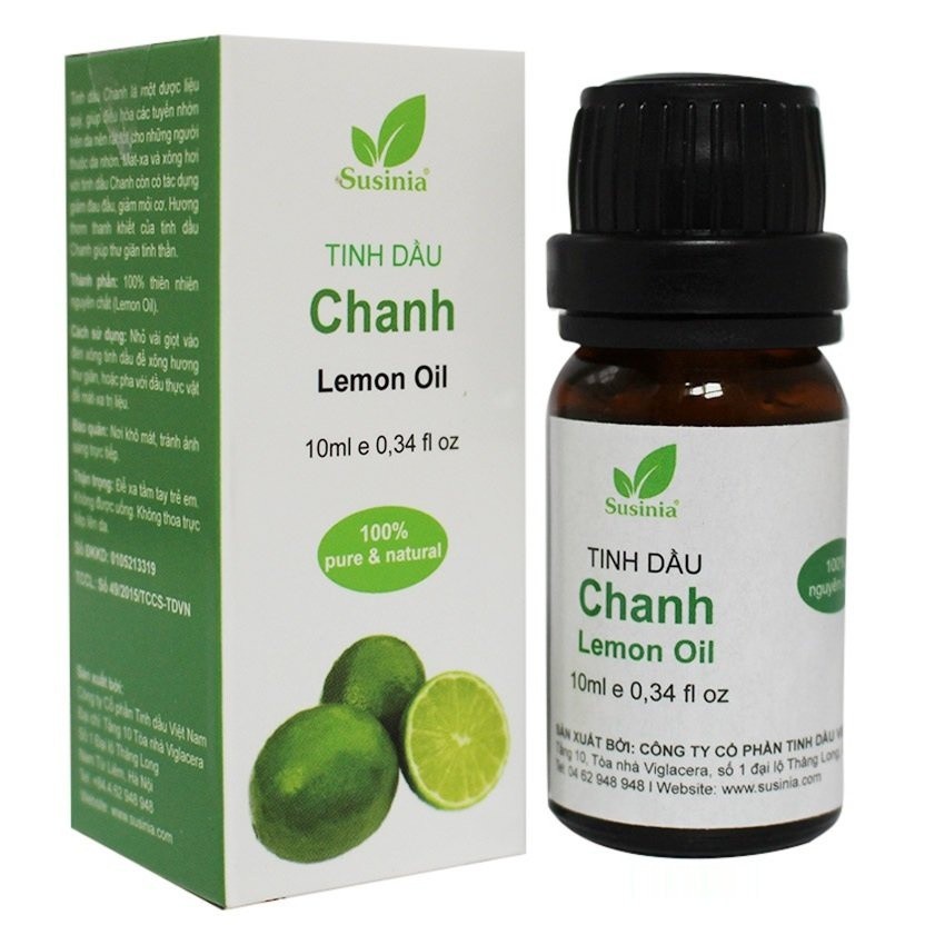 Tinh dầu Chanh Susinia 10ml 100% tự nhiên nguyên chất