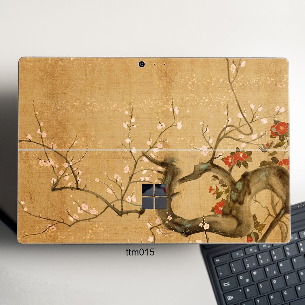 Skin dán hình Tranh thủy mặc cho Surface 3 2015; Go, Go 2, Go 3; Pro 2 3 4 5 6 7 9 X