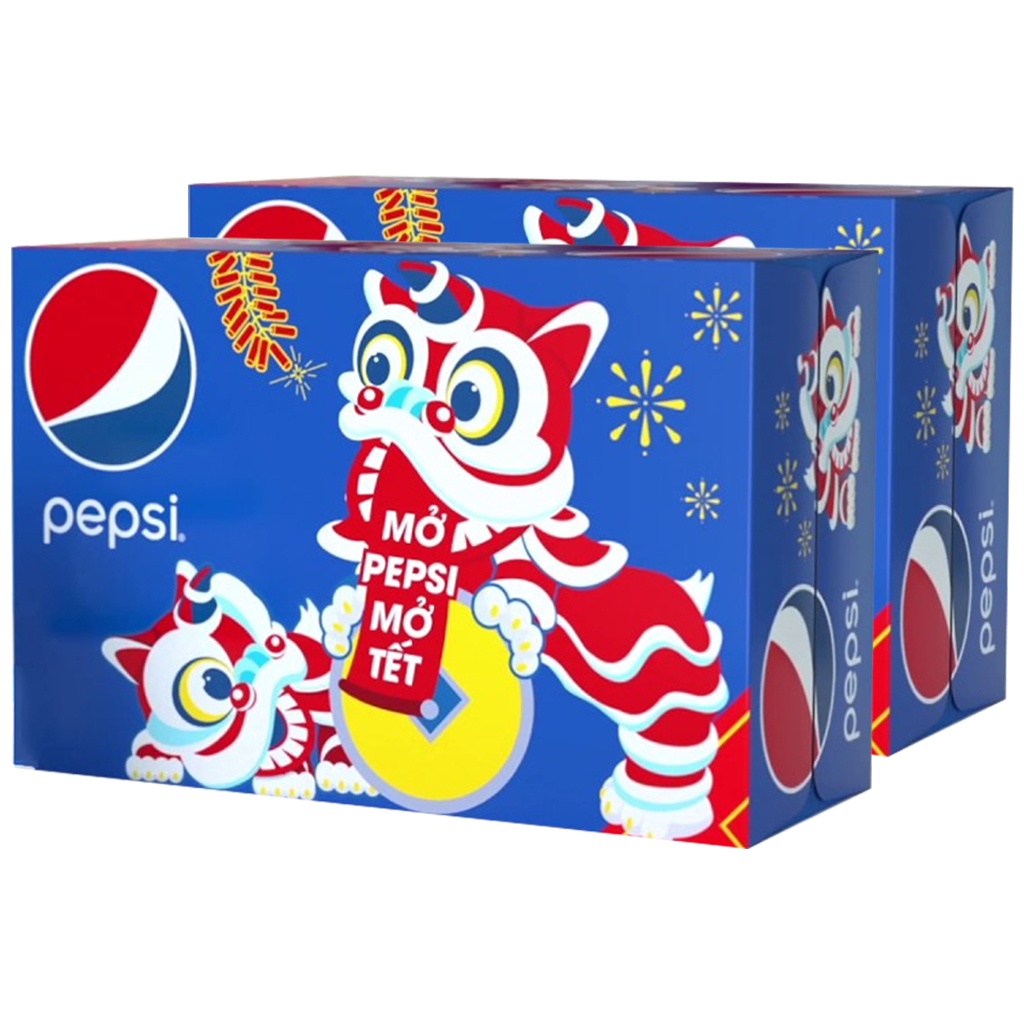 THÙNG 24 LON NƯỚC NGỌT PEPSI 330ML