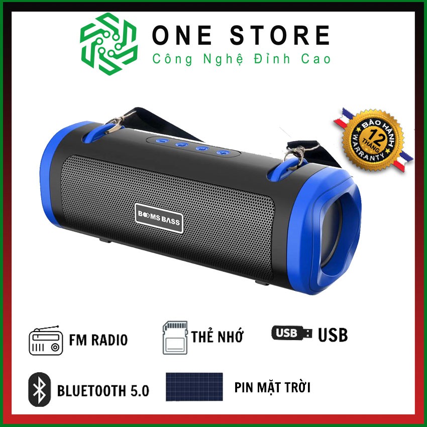 Loa Bluetooth, Loa không dây, loa sử dụng pin năng lượng mặt trời, đài FM Bảo Hành 12 tháng tại ONESTORE BBL26