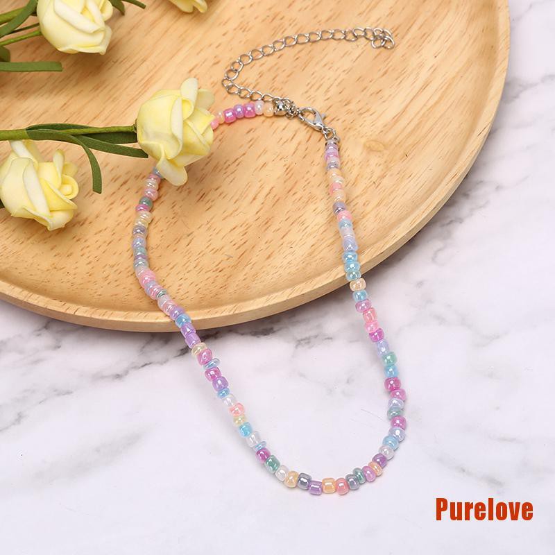 Vòng cổ Chuỗi Hạt Nhiều Màu Phong Cách Boho