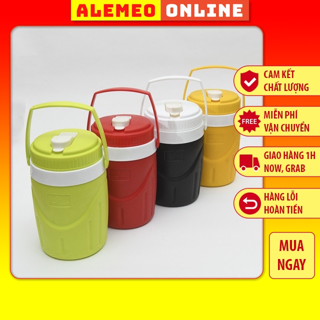 Bình ủ pha trà 3L hàng Việt Nam, bình đựng nước đá, đồ nóng giữ nhiệt thể tích lớn - Alemeo Online