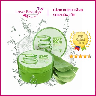 Gel lô hội nature republic dưỡng ẩm, làm dịu da cháy nắng, tổn thương