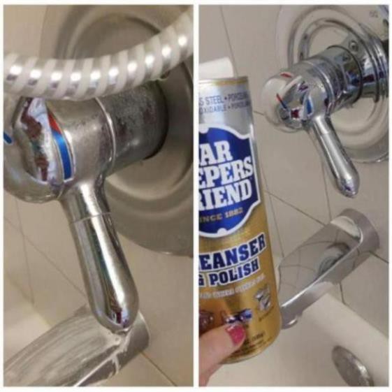 Bột Làm Sạch Đa Năng Bar keepers friend ( BKF ) sạch bong kính, vòi, xoong nồi, vết ố,... NK Mỹ