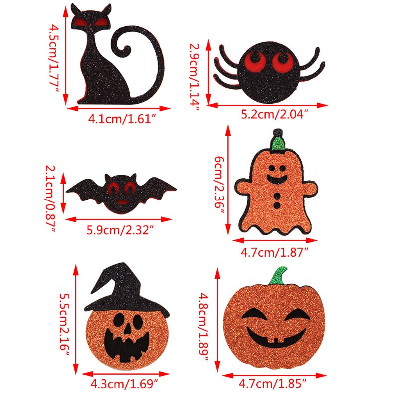 Set 100 Kẹp Tóc Phong Cách Halloween Cho Nữ