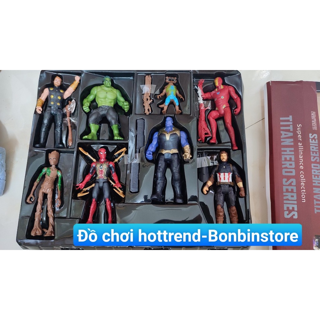 Bộ đồ chơi mô phỏng phim hoạt hình Siêu hot 10 nhân vật anh hùng mẫu mới 2022 khớp cử động được Titan Avenger kt 41*36*8