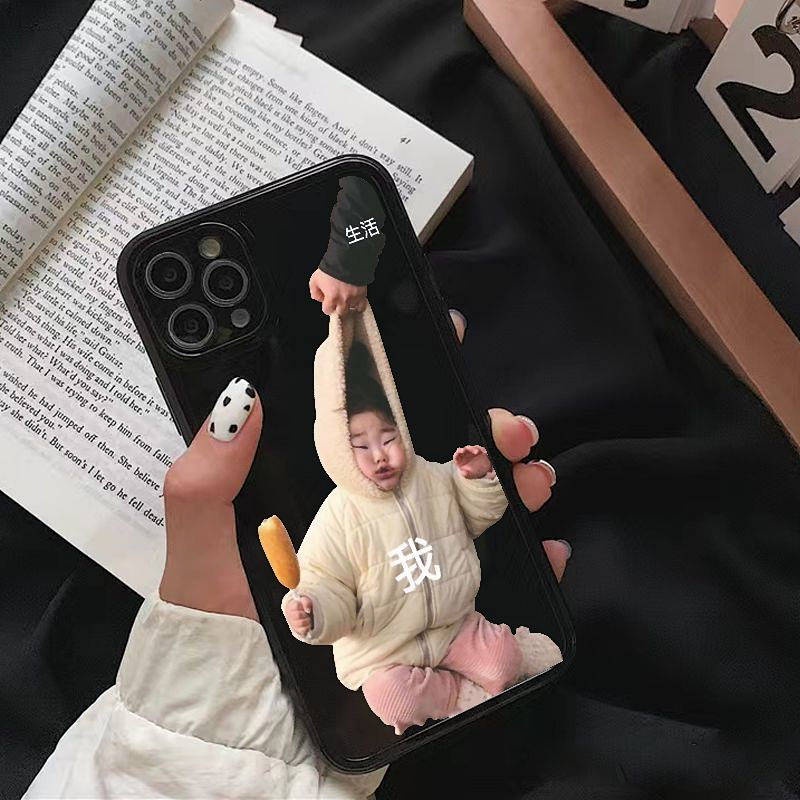 Ốp điện thoại viền thẳng thích hợp cho Apple 11 Iphone 6/7/8 Plus 12/13 Xsmax 8npt