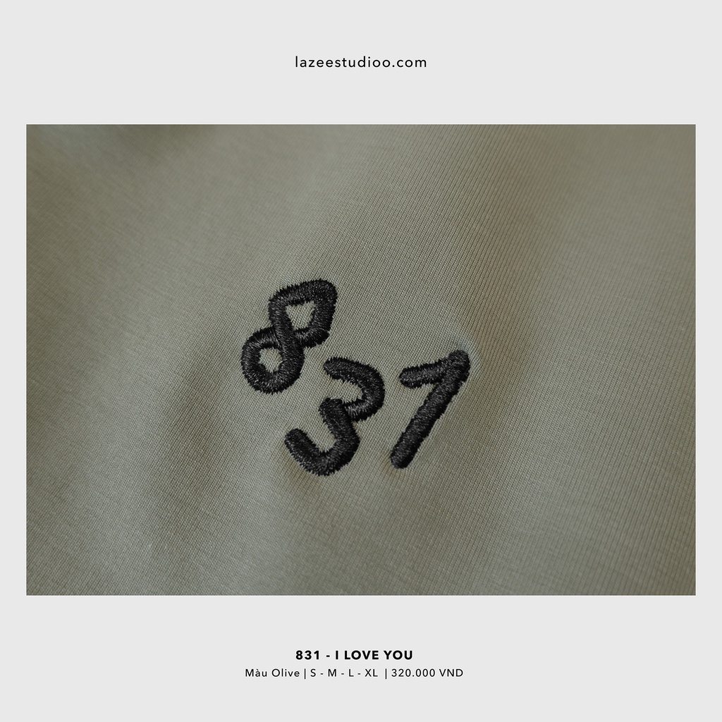 ÁO THUN - "831 - I LOVE YOU" TEE (4 MÀU) | BigBuy360 - bigbuy360.vn
