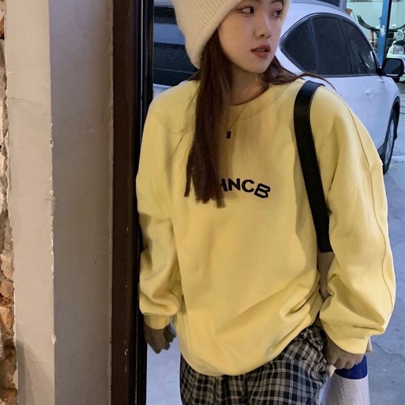 Áo Hoodies Nữ In Chữ Thời Trang Hàn Quốc Năng Động