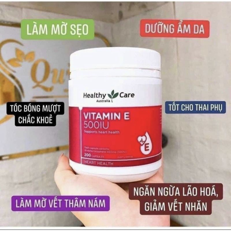 vitamin E  healthy Care hộp 200 viên