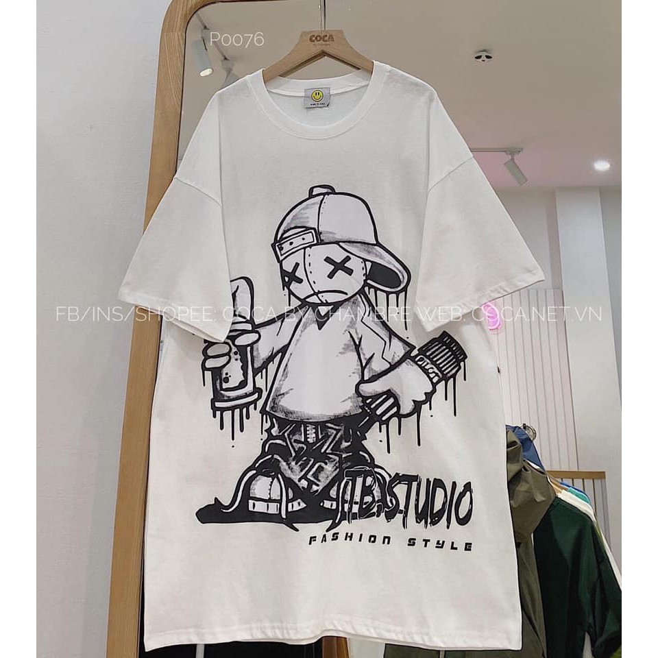 [Rẻ Vô Địch] Áo Tay Lỡ Nữ Freesize❤️Phông Form Rộng Dáng Unisex, Mặc Lớp, Nhóm, Đôi In Hình Cậu Bé Hot