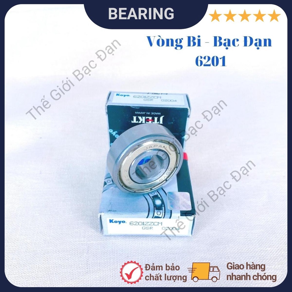 Vòng bi bạc đạn 6201 ZZCM KOYO - hàng đẹp - chất lượng cao - Thế Giới Bạc Đạn