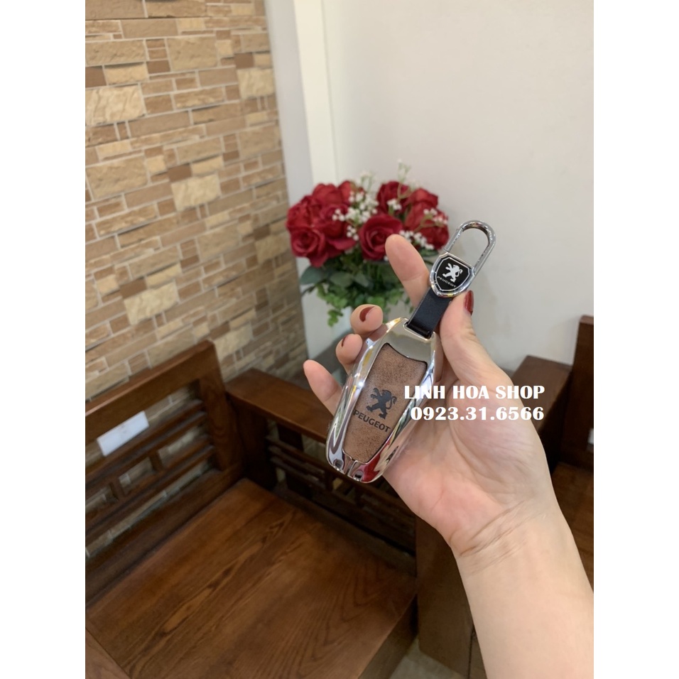 Vỏ ốp khoá xe hơi Peugeot - Bọc chìa smartkey ô tô Peugeot 208 2008 308 3008 408 505 5008 chìa thông minh Smartkey