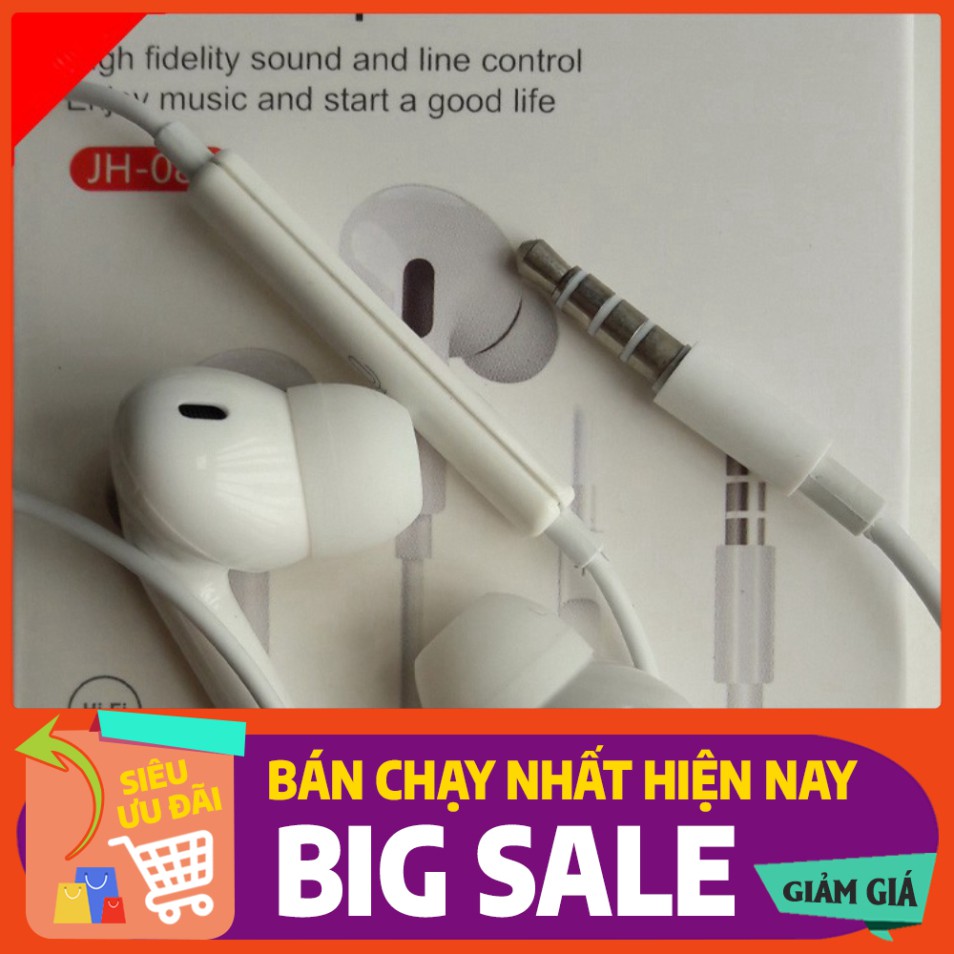 💥HOT💥 Tai nghe nhét tai Earphone JH 082 có Mic cho iPhone / Laptop / Android / Máy Nghe Nhạc-TAIYOSHOP1