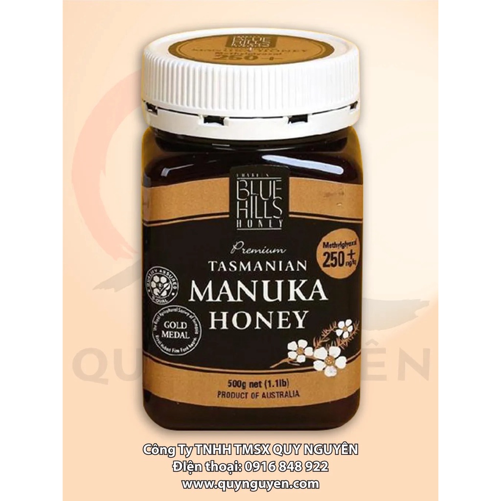 Mật Ong Manuka 250+ (Hủ 500g) - Quy Nguyên Xứ Tasmania