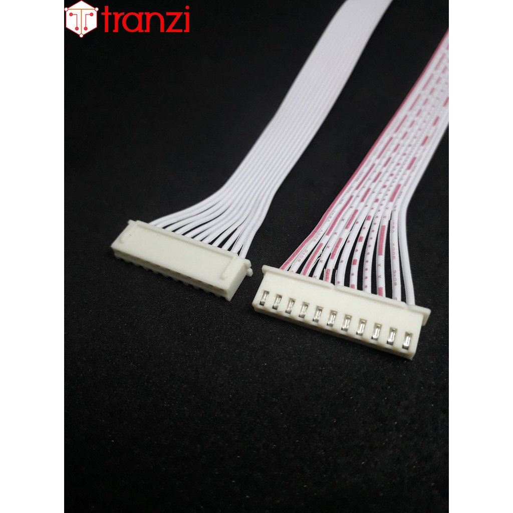 Dây cắm header 2.54mm XH2.54 11P 30cm 2 đầu bấm cùng hướng màu trắng đỏ - túi 1 cái