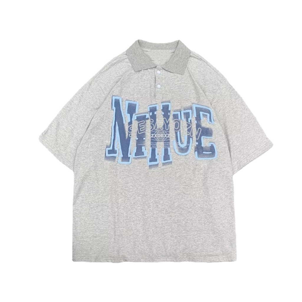 Áo Thun POLO Ngắn Tay Form Rộng Phong Cách Hàn Quốc Dành Cho Nam