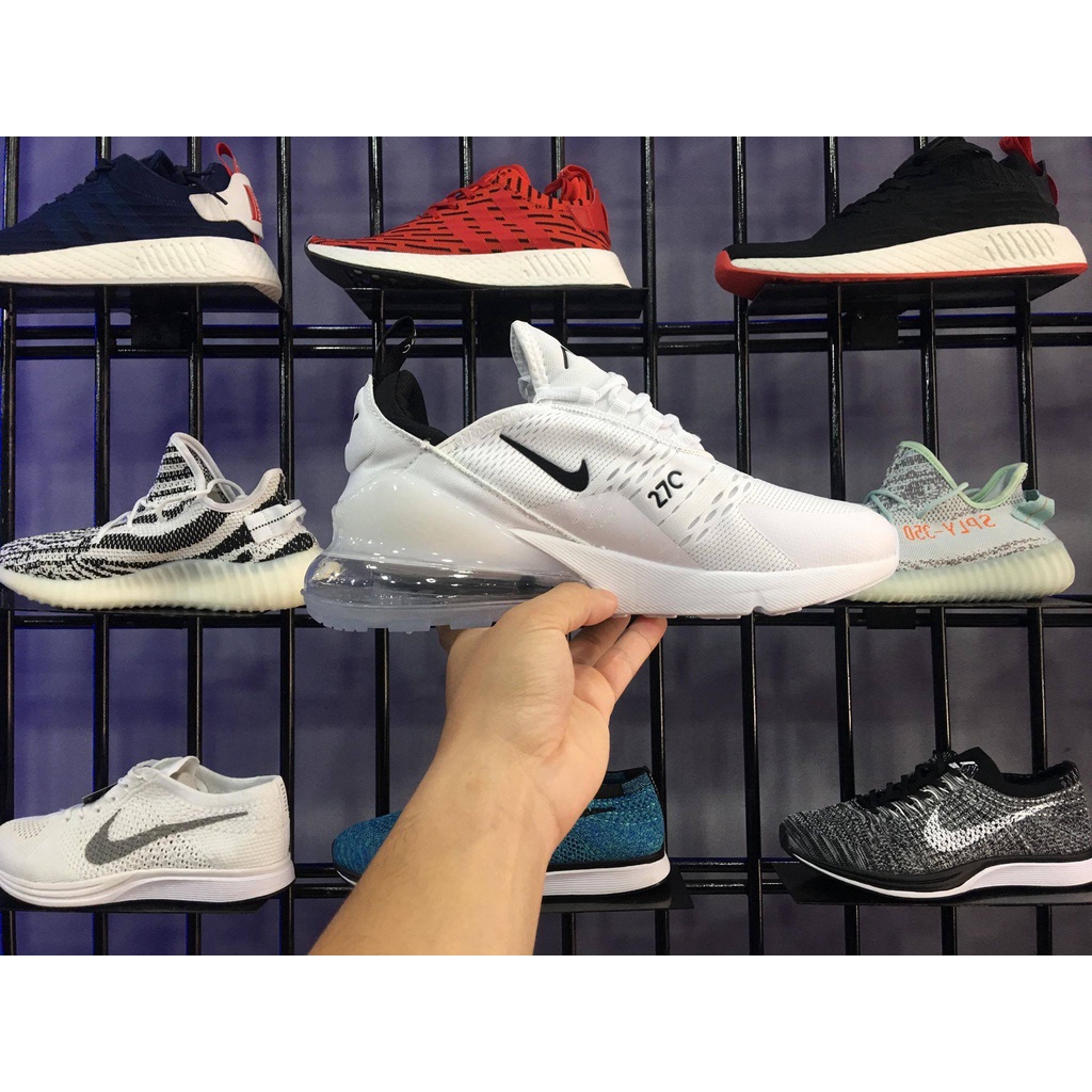 Giày Thể Thao Air Max 270 Full Trắng Cổ Thấp Phù Hợp Cho Nam Và Nữ Clever Man Store